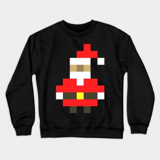 Pixel Santa Claus Christmas Crewneck Sweatshirt